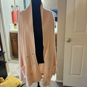 Light Pink Angora Cardigan